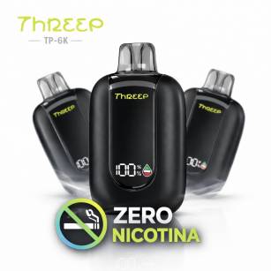 Pod Sem Nicotina 6000 Puffs | Threep TP-6K Zero Nic
