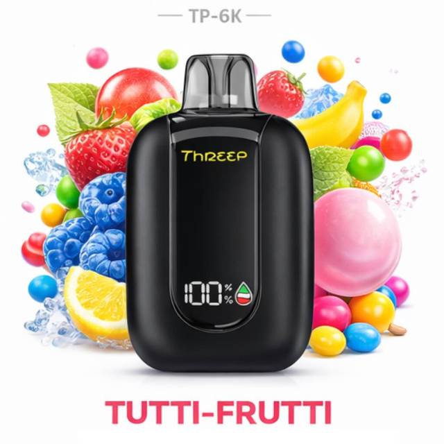 Pod Sem Nicotina 6000 Puffs | Threep TP-6K Zero Nic